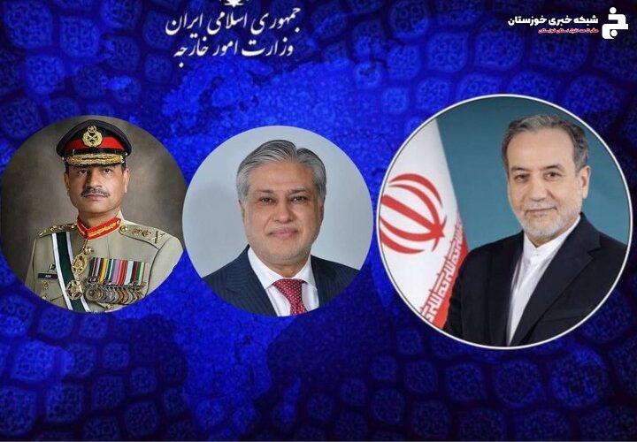 گفتگوی تلفنی وزیر امور خارجه با مسئولین پاکستانی