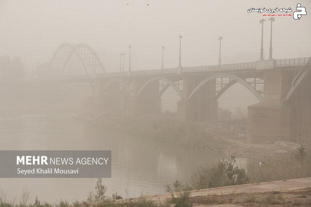 گردوخاک موقتی در راه مناطق خوزستان است گردوخاک موقتی در راه مناطق خوزستان است