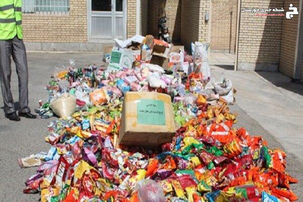 بیش از یک تن کالای غیربهداشتی در اهواز معدوم شد